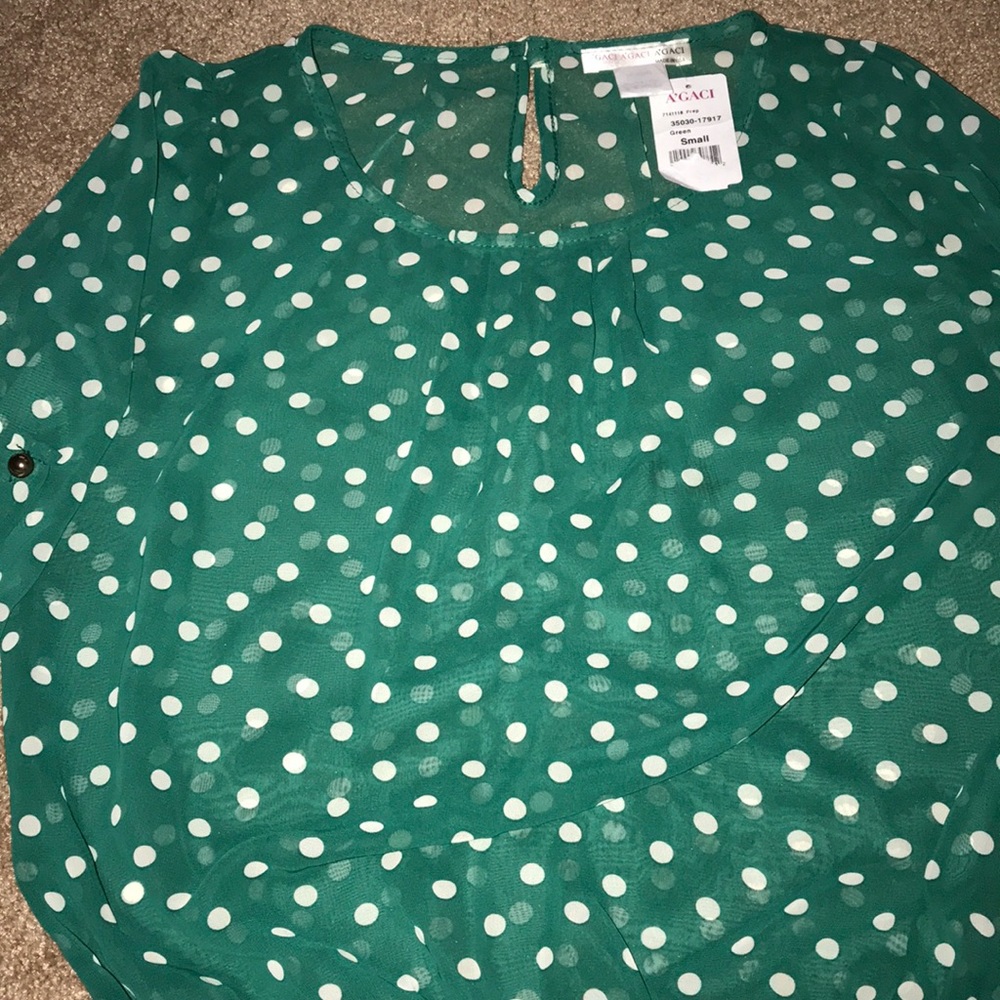 NEW A’GACI POLKA DOT TOP.